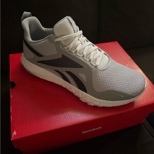 Reebok Gray and White Athletic Shoes